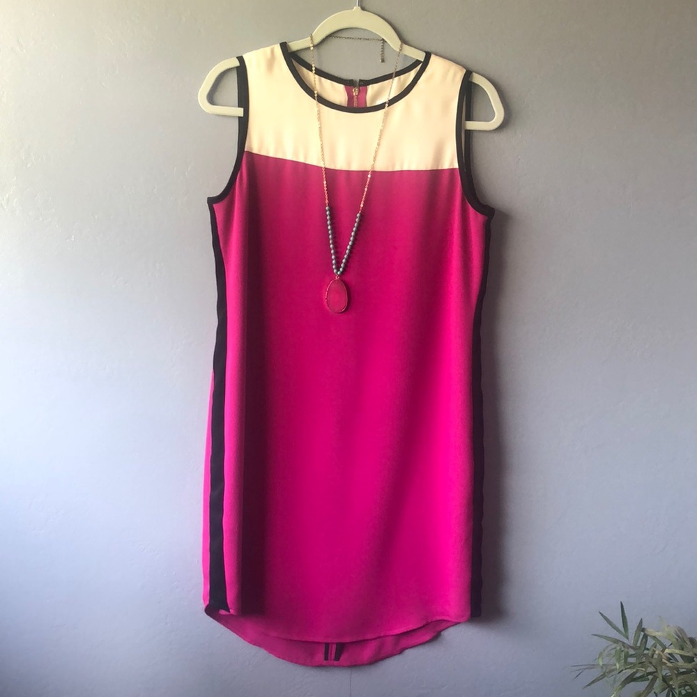 Calvin Klein sheath color block
